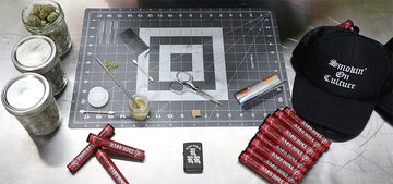 work space setup for making hash holes
