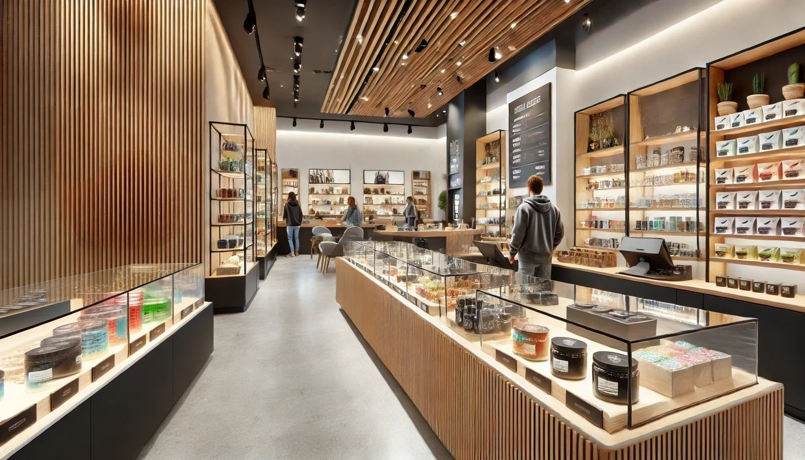Rendered Image of Products Inside a Dispensary