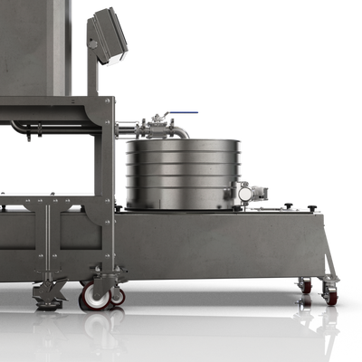 AutoSieve dry sift and hash separation machine with integrated stainless steel sieve stack