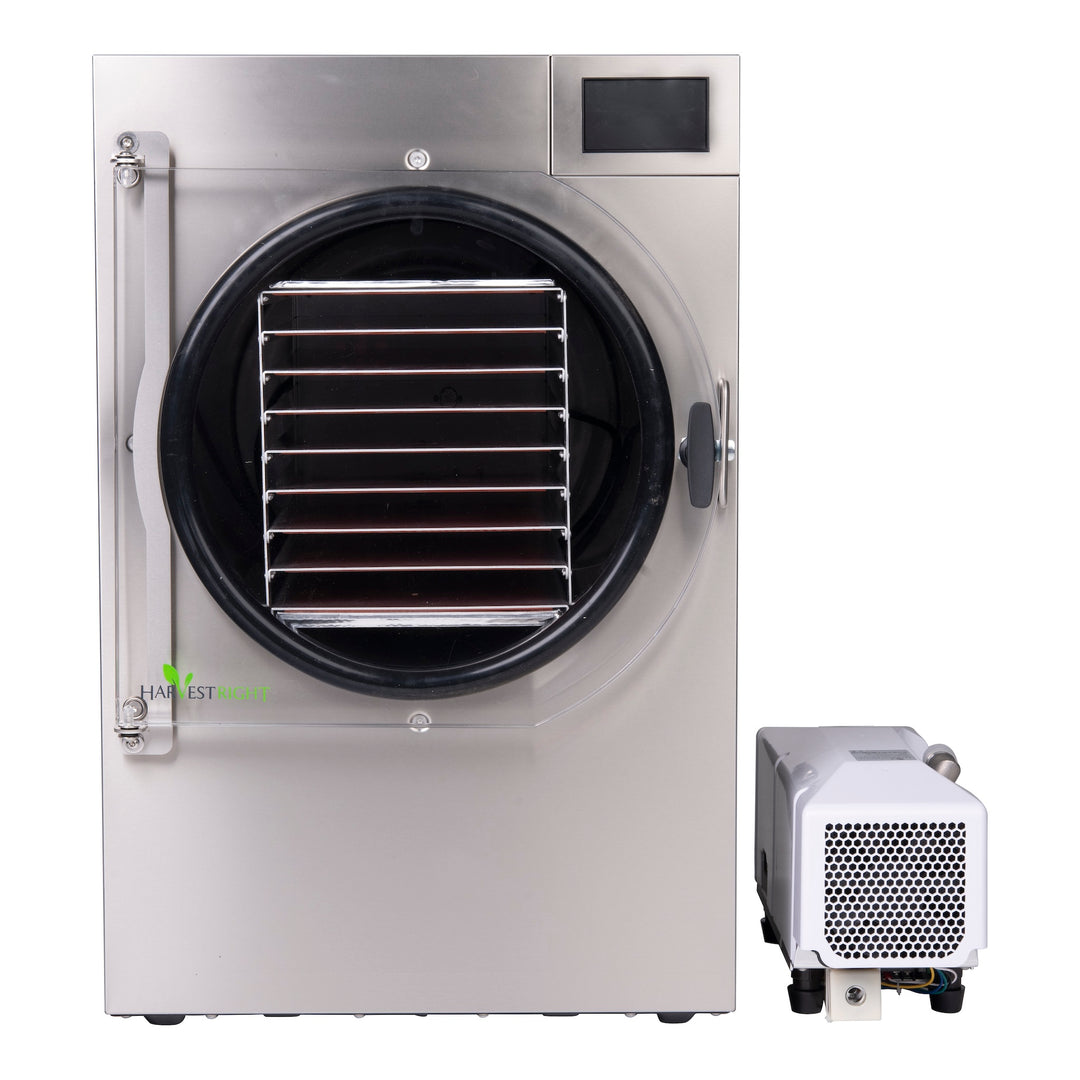 Harvest Right Large Pharma Freeze Dryer with Oil Free Vacuum Pump Front