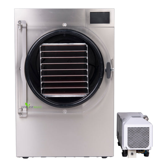 Harvest Right Large Pharma Freeze Dryer with Oil Free Vacuum Pump Front
