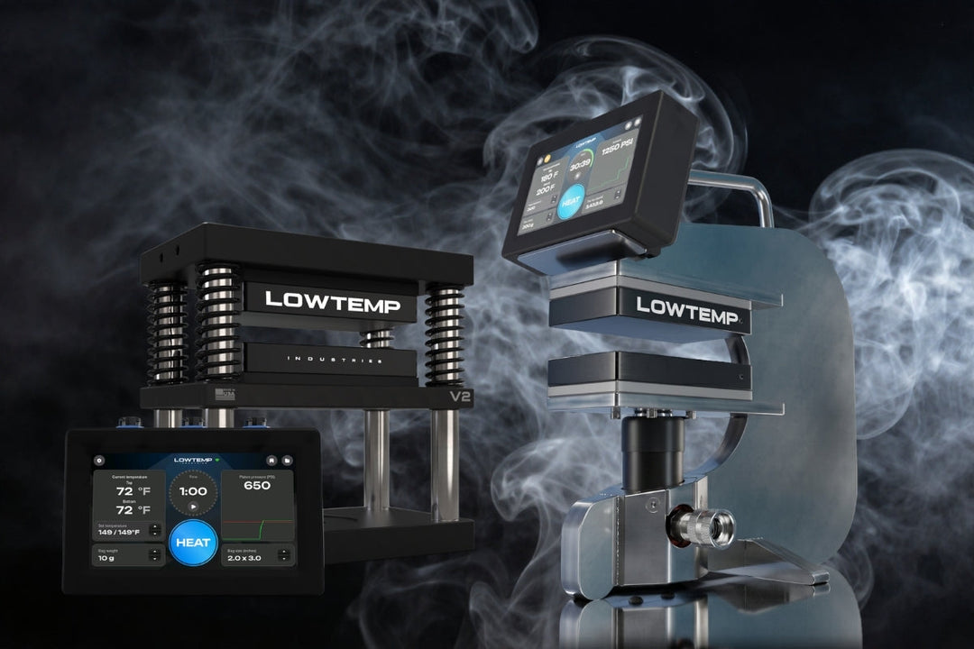 Lowtemp’s Free Flow Technology and the V4 Rosin Press: What It Is, Why It Matters, and How It Compares to the V2