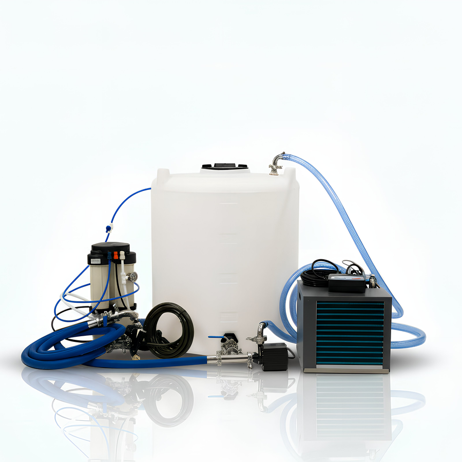 100 Gallon Chilled Water Skid System with RO Water Filter
