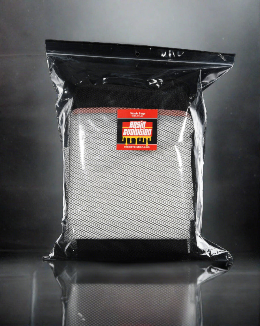 Rosin Evolution 44-gallon all mesh hash wash bags in sealed packaging