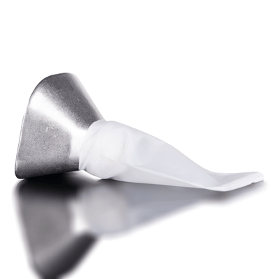 Metallic bow tie on a white background