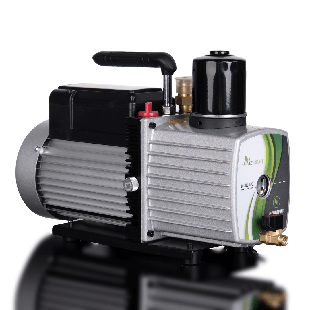 Vacuum pump with visible brand logo on a white background