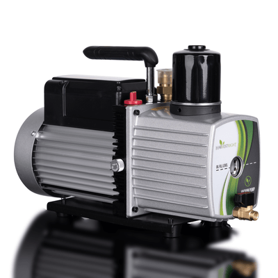 Vacuum pump with visible brand logo on a white background
