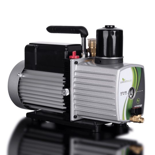 Vacuum pump with visible brand logo on a white background