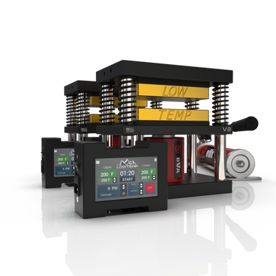 Lowtemp Industries V2 2 Press Medusa-LT3 and BVAP1000 Pump with gold plates