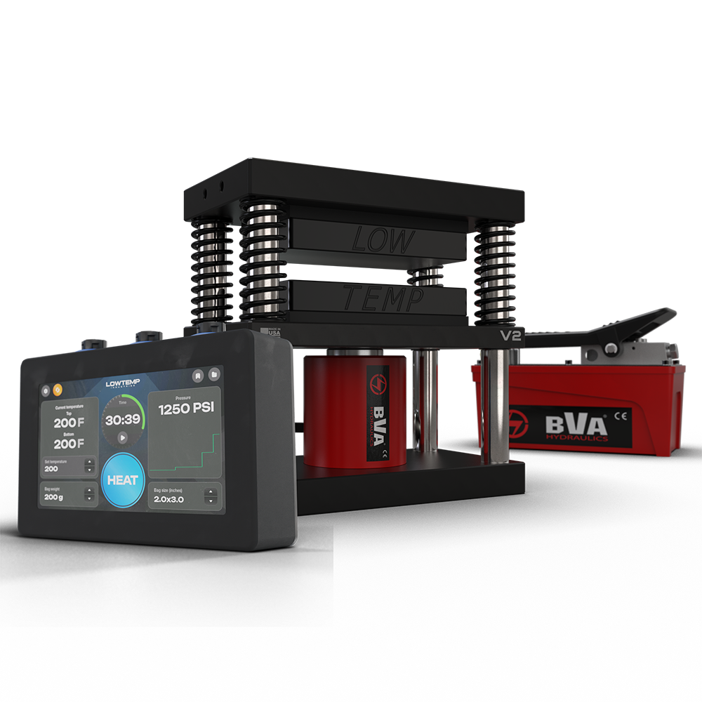 Lowtemp Industries Rosin Press V2 4x7 Plates Bundle